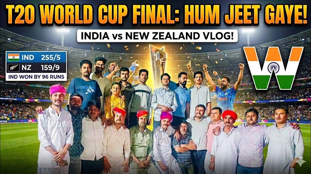 T20 WORLD CUP FINAL: India vs New Zealand | Hum Jeet Gaye!🏆🇮🇳#t20worldcup #t20worldcup2026 #cricket 