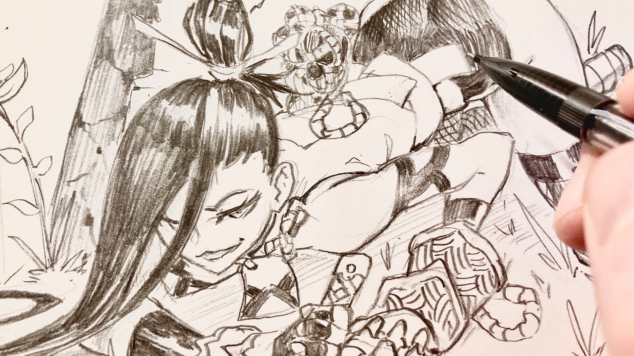 Pencil Drawing Practice | Sketchbook Anime Manga Sketch