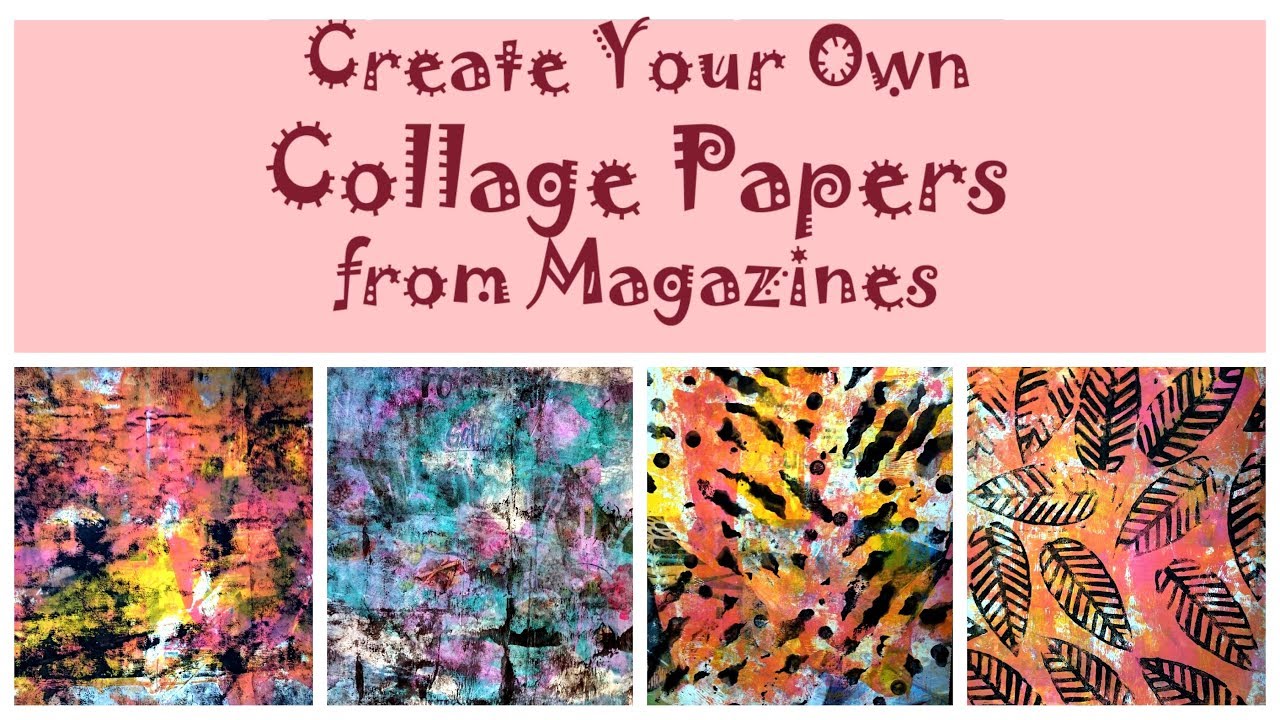 Create your own Collage Papers from Magazines