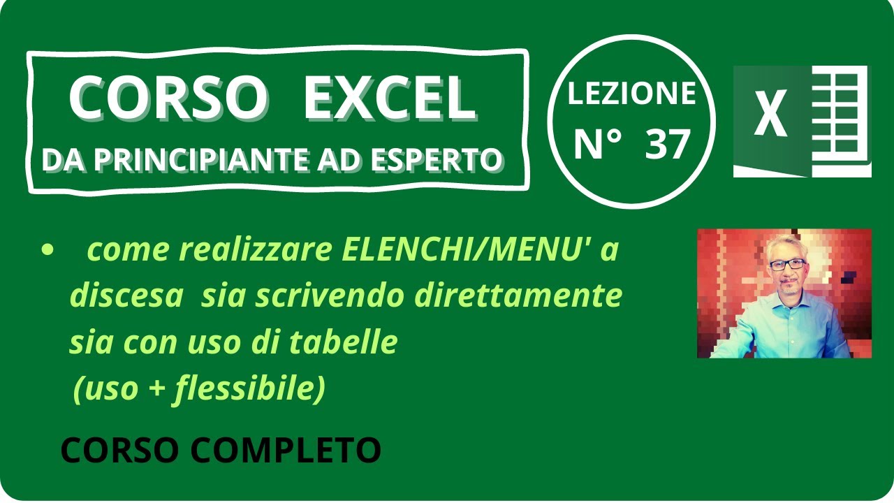 creare elenchi a discesa |corso excel tutorial 37|GianMarcoCapitini