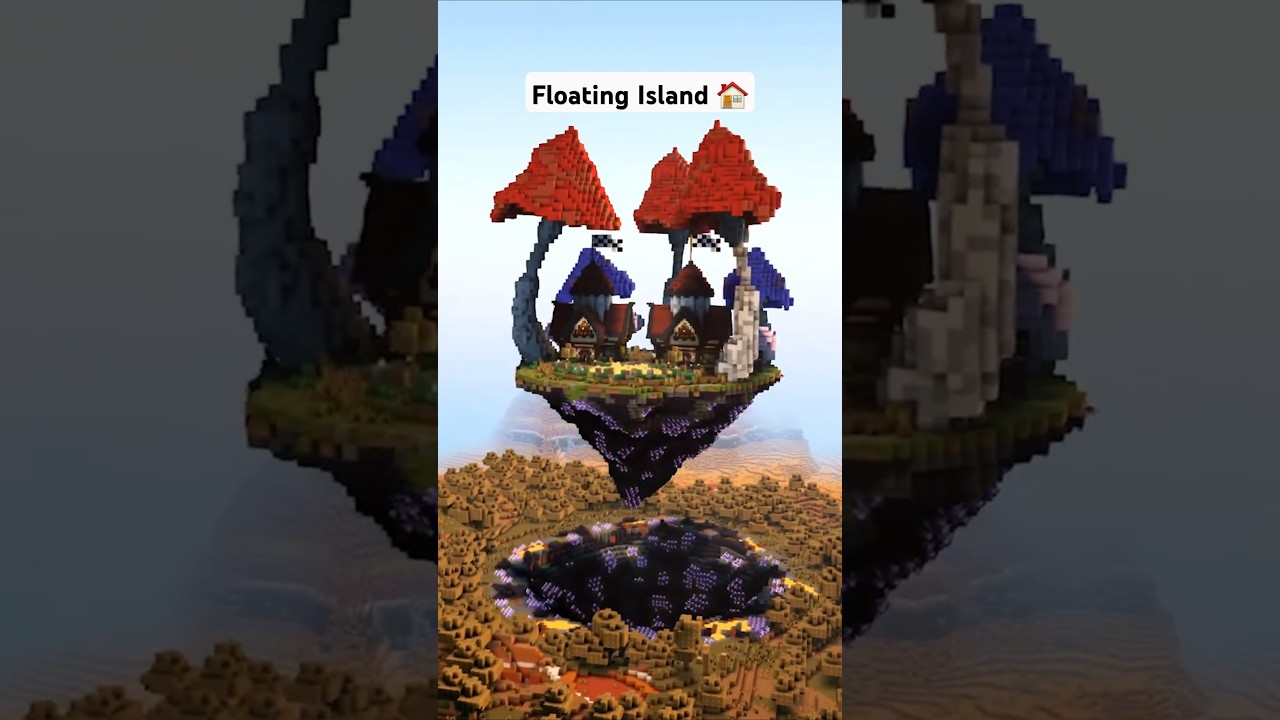 Minecraft Floating Island Base 🏠 #minecraft