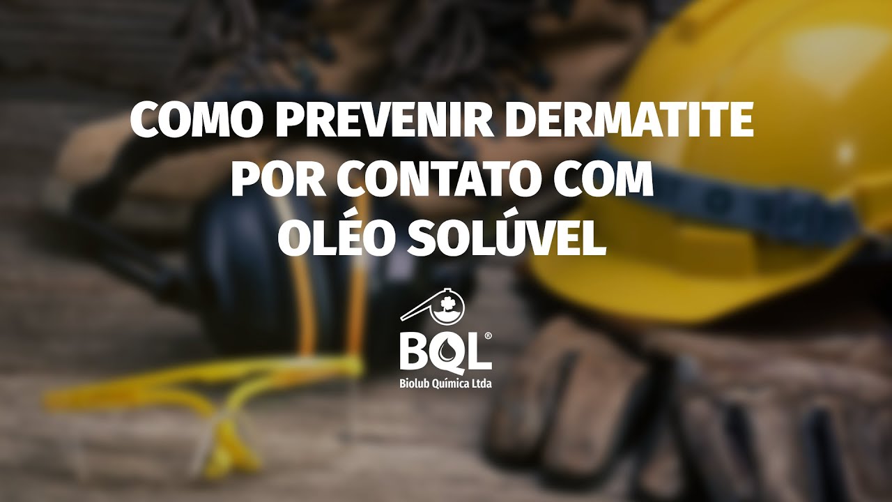Como prevenir dermatite por contato com &oacute;leo sol&uacute;vel