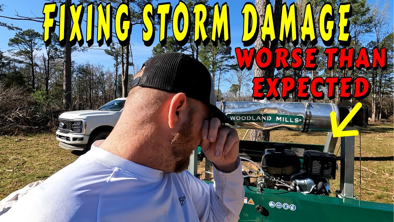 THE PROBLEM WAS WORSE THAN I THOUGHT tiny house homesteading off-grid cabin build DIY HOW TO sawmill