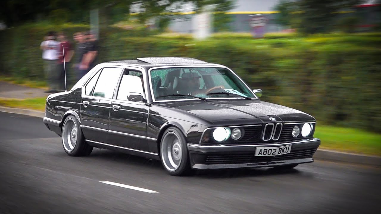 Cars leaving German Car Festival 2023