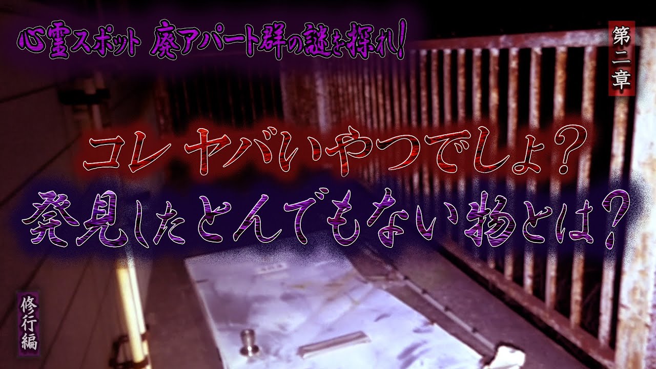 【心霊】【修行編】心霊スポット 廃アパート群の謎を探れ！ 〜第二章〜 コレ ヤバいやつでしょ？発見した とんでもない物とは？【日本最後の陰陽師 橋本京明の弟子】【霊視能力が優れている】