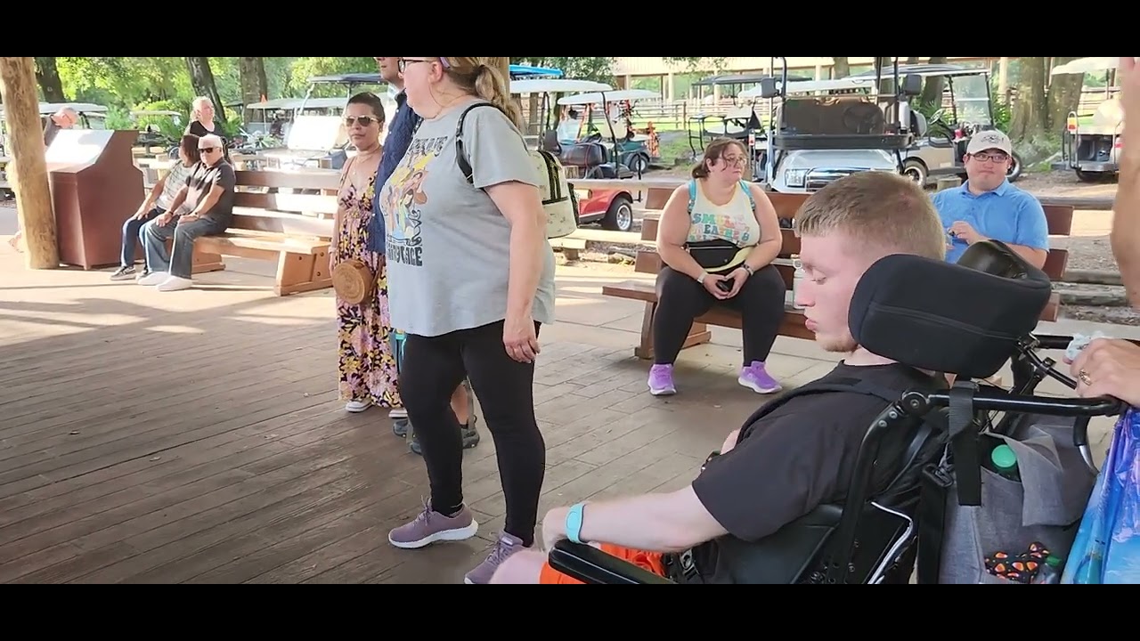 Sam takes bus from Epcot to Fort Wilderness campsite at Disney World @onthatnote
