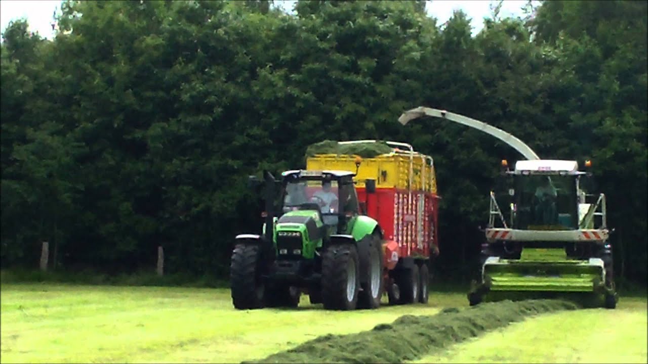 Loonbedrijf Weltjens Bocholt Gras Kneuzen met Claas 870