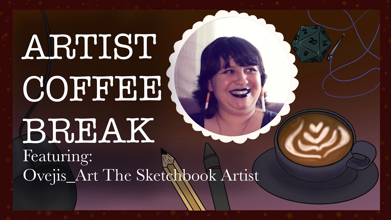 ☕️An Artist Coffee Break! Feat. Ovejis_Art The Sketchbook Artist!!✨