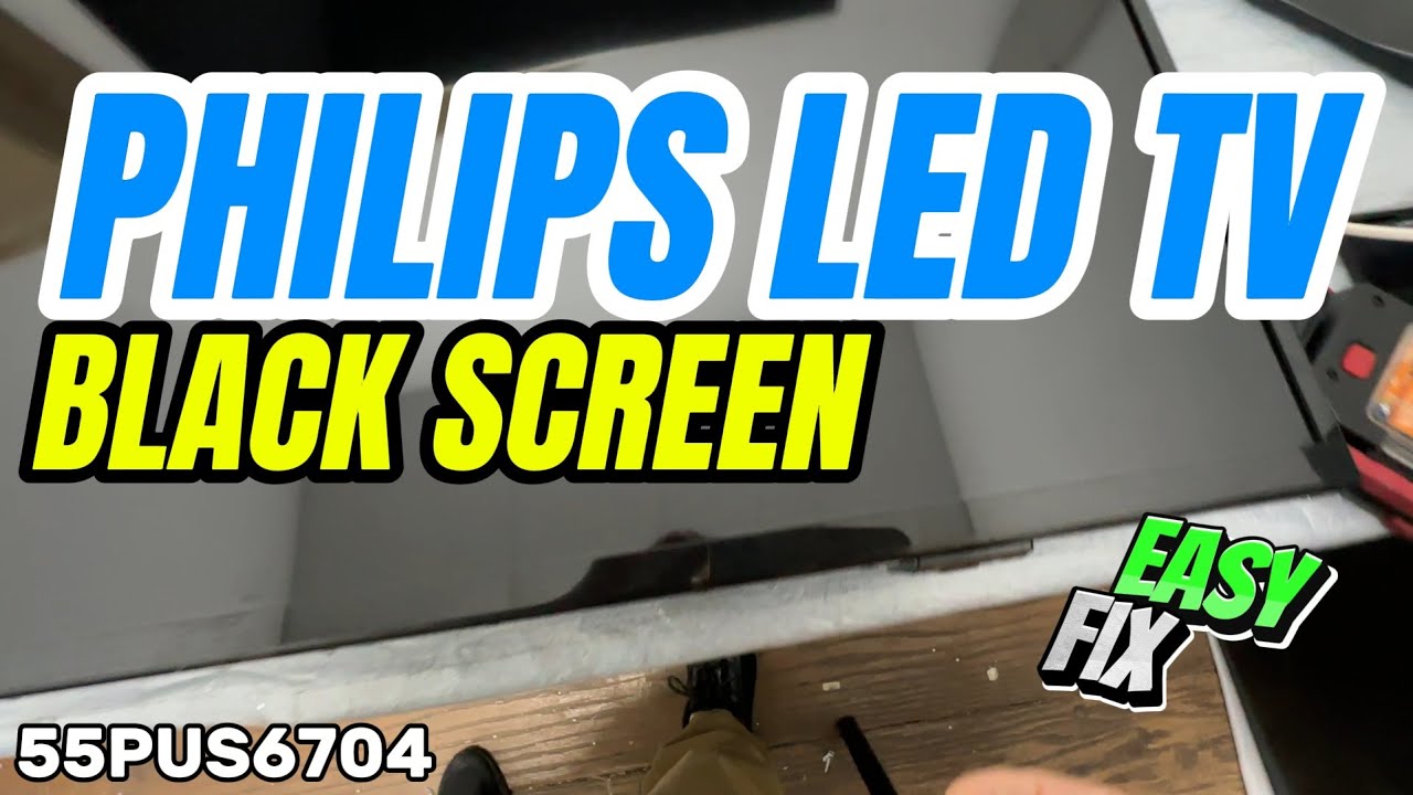 How to fix black screen PHILIPS LED TV 55PUS6704, disassemblig guide and replace backlight .no image