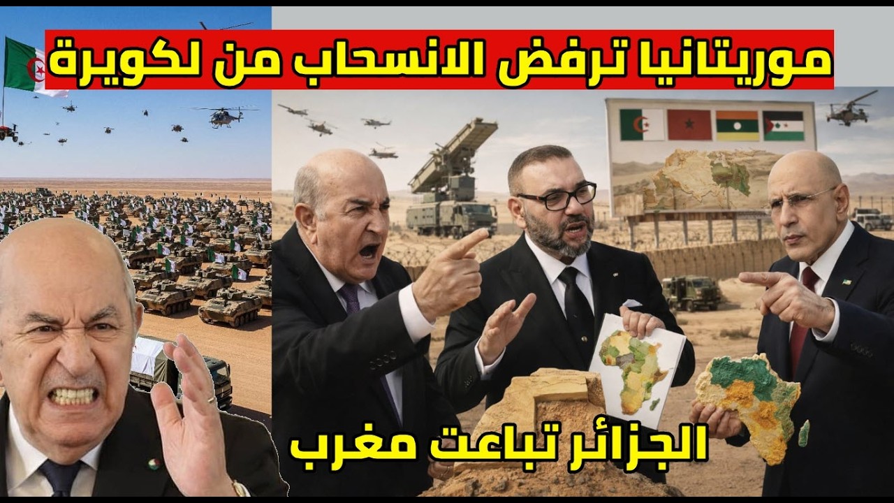 موريتانيا ترفض الغدر بالجزائر و رفض الخروج من الكويرة و ملك المغرب يحب الصحراء الغربية