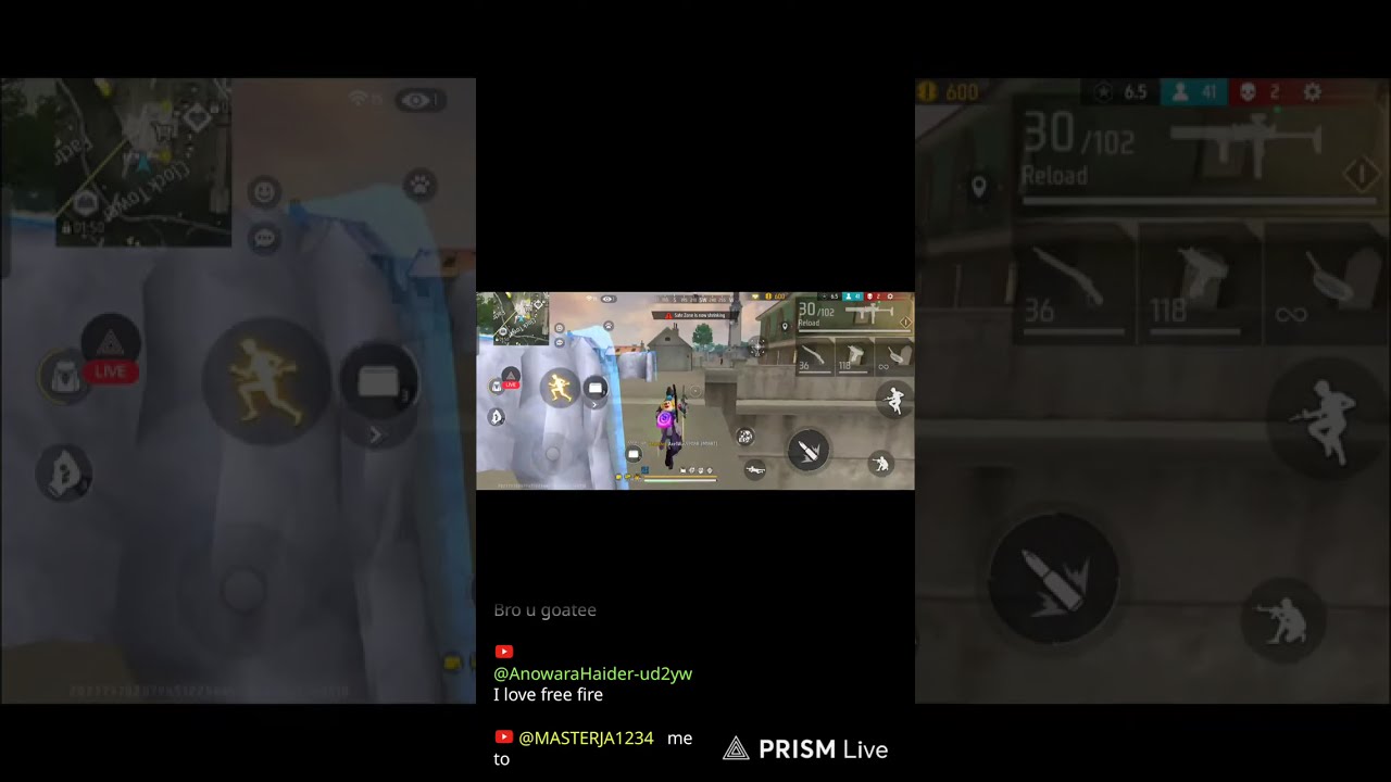 Free fire solo rank push 💪. live game play