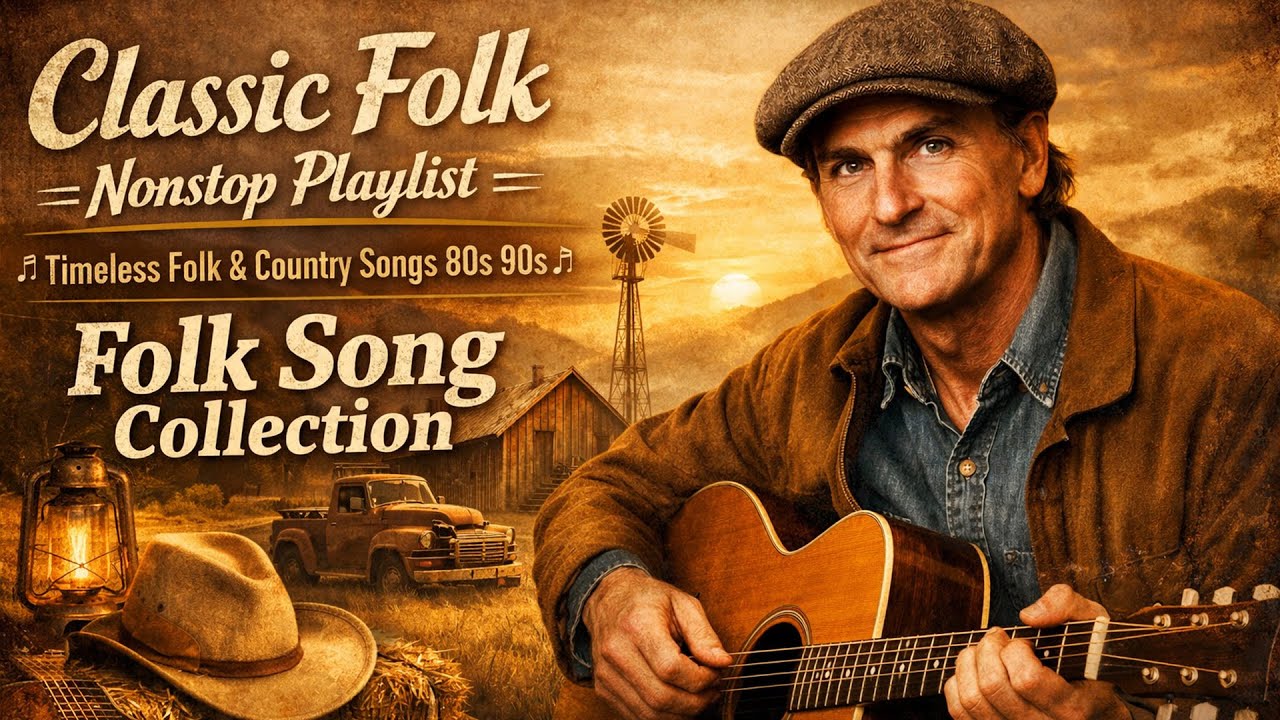 Classic Folk Nonstop Playlist 🎶 Timeless Folk & Country Songs 80s 90s | Folk Song Collection