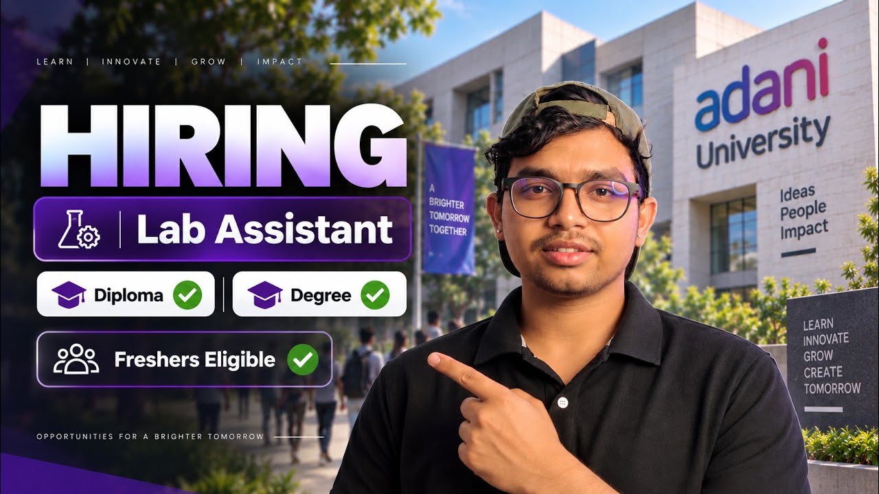 Adani University Diploma/B.Tech Hiring 2026 | Freshers Eligible | Manish Mahato 