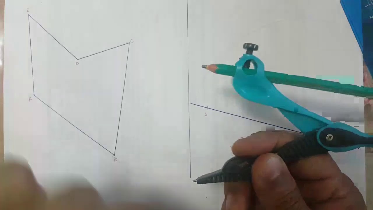 Traslación de figura con regla y compás