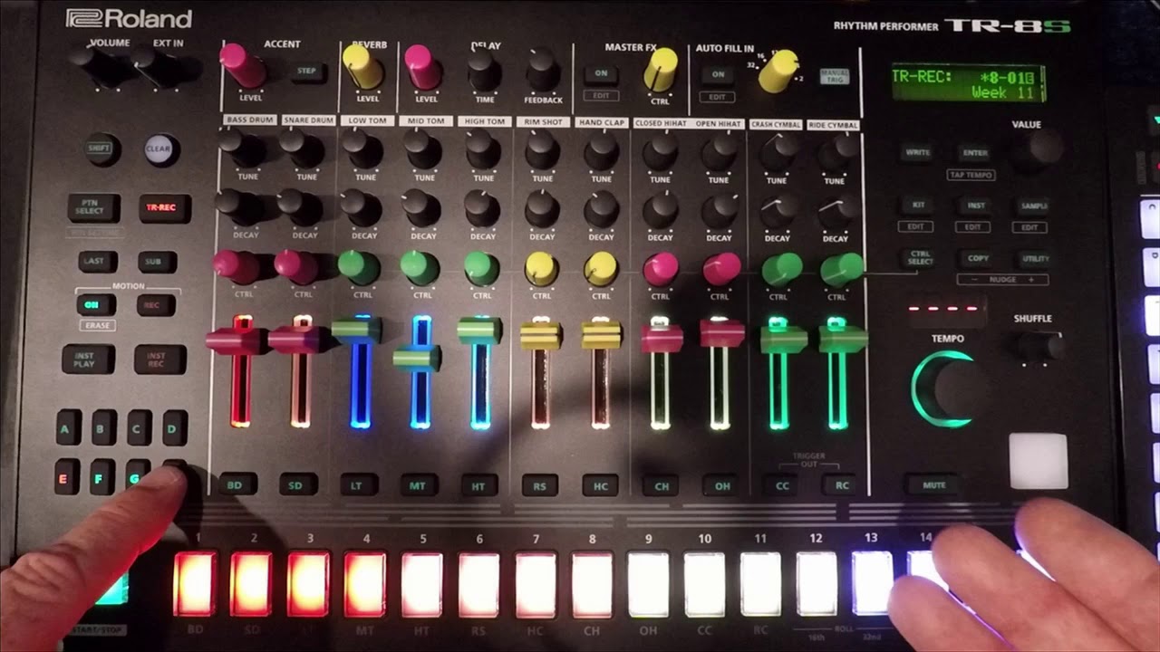 Roland TR-8S Tutorial - Step Recording MFX