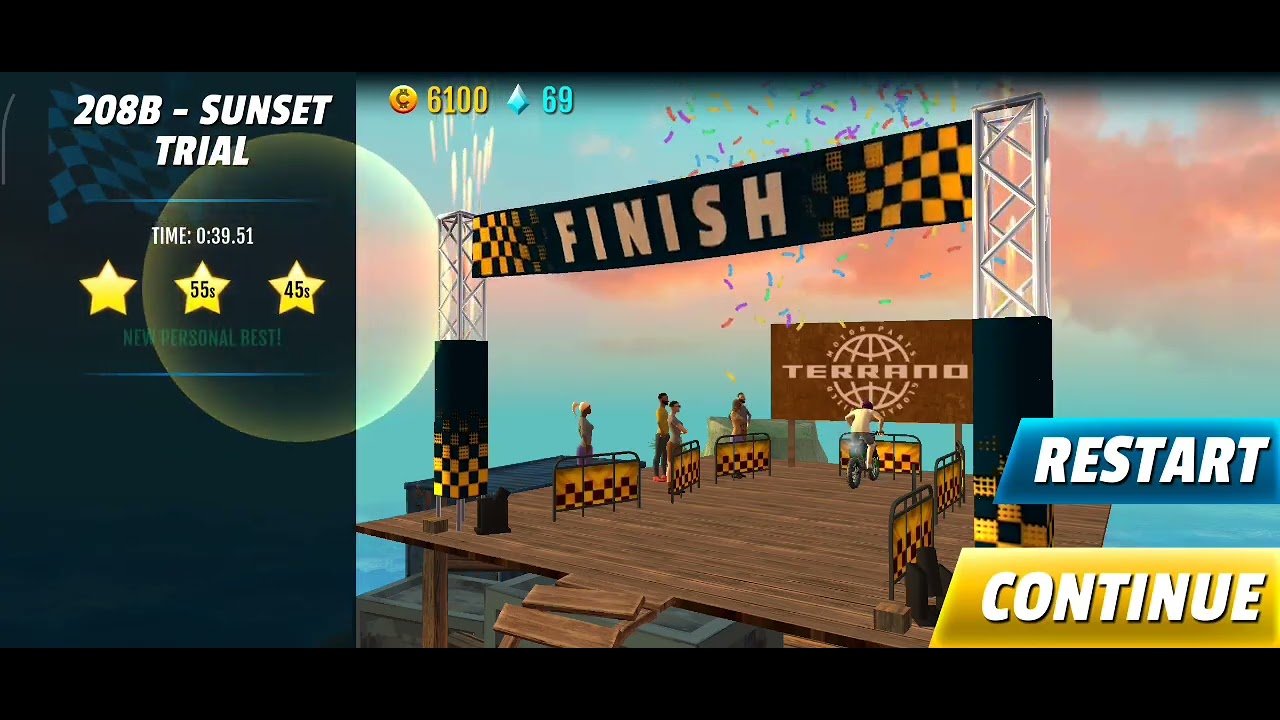 Stunt bike extreme stage bonus 197b-217b