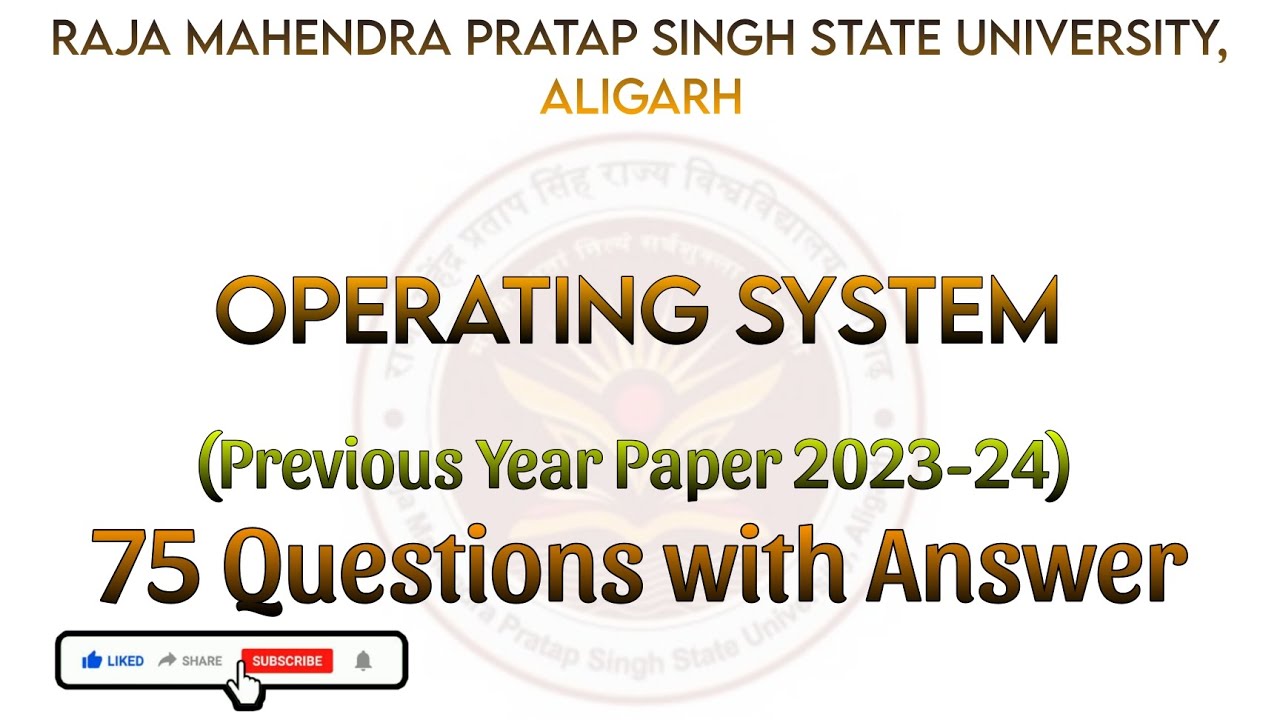 operating system bca mcq|previous year paper bca mcq|#bca#mcq#share#subscribe#operatingsystem