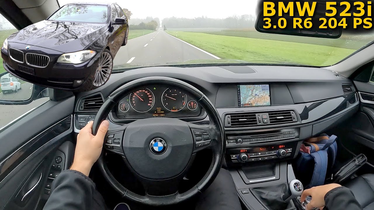 2010 BMW 523i Limousine Manual 204 PS - Review & POV Test Drive | For Sale & Export