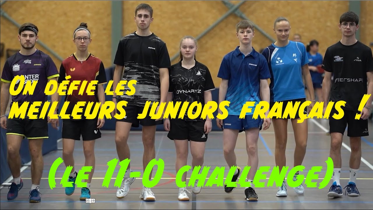 11-0 challenge : l'équipe de France juniors relève le défi !