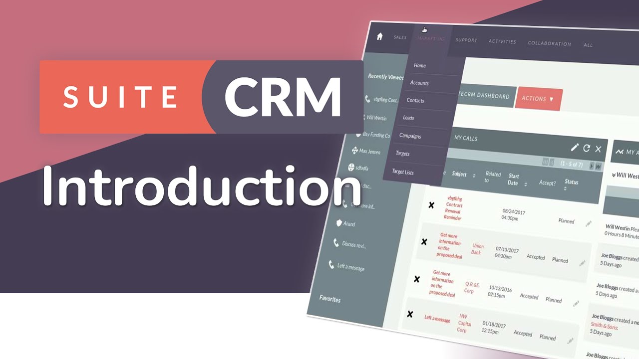 Introduction to SuiteCRM