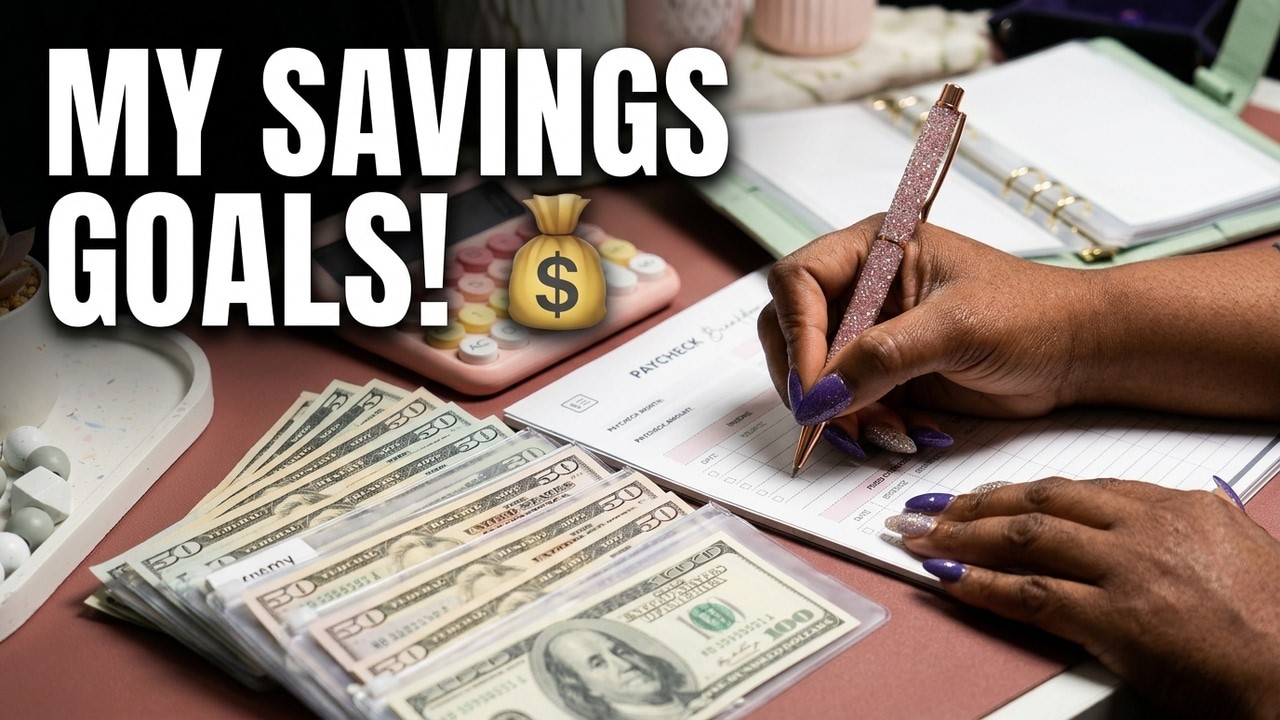 Budget With Me | Satisfying Cash Envelope Organization for My Savings Goals #cashstuffing#budgeting