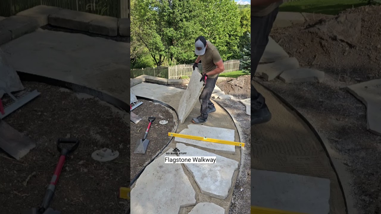 Flagstone walkway