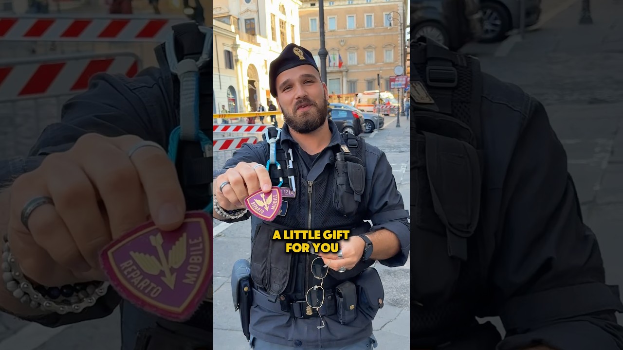 Took a nice photo for an Italian Carabiniere — he gave me a small gift in return 🇮🇹 #carabinieri