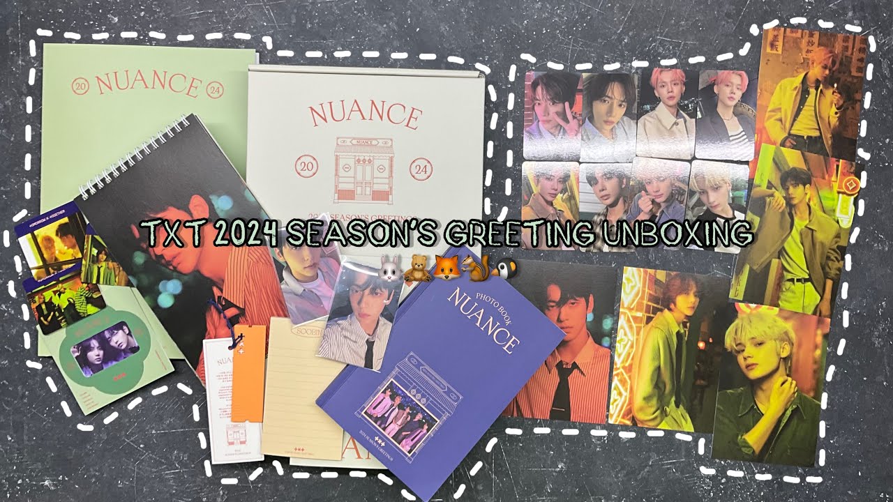 TXT 2024 Season’s Greeting “NUANCE” Unboxing  | 🐰🧸🦊🐿️🐧
