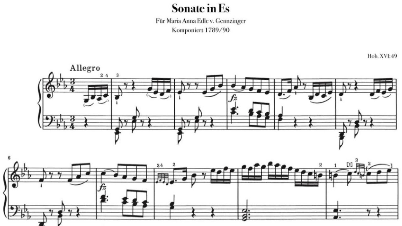 J.Haydn - Sonata E-flat major Hob.XVI:49 