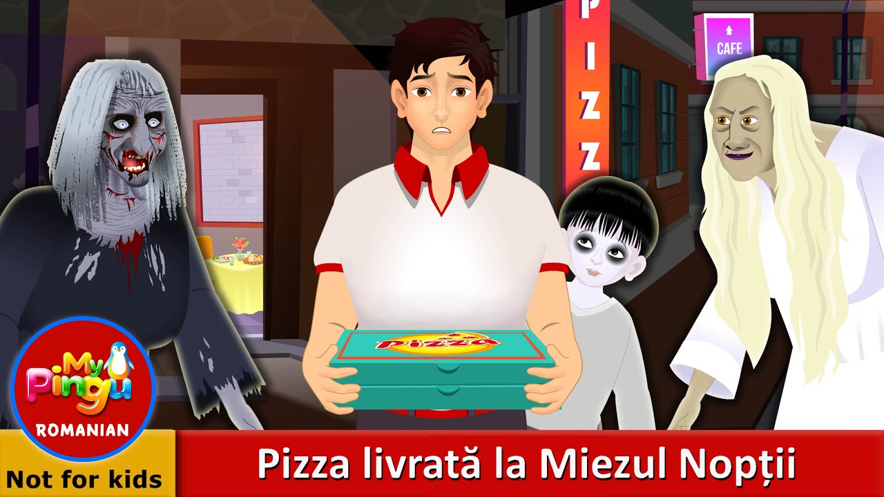 Pizza livrată la Miezul Nopții | Midnight Pizza Delivery in Romanian I My Pingu Romanian