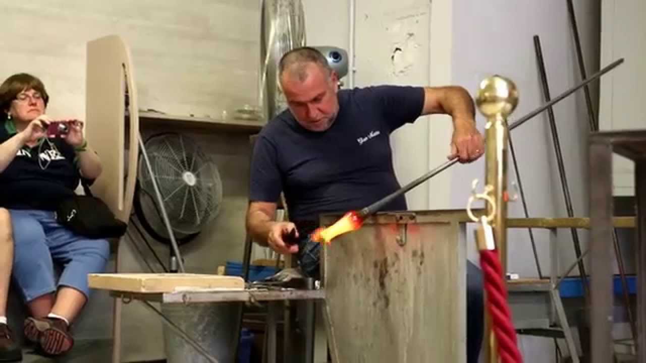 Murano Glass Blowing Horse Demonstration Venice Italy