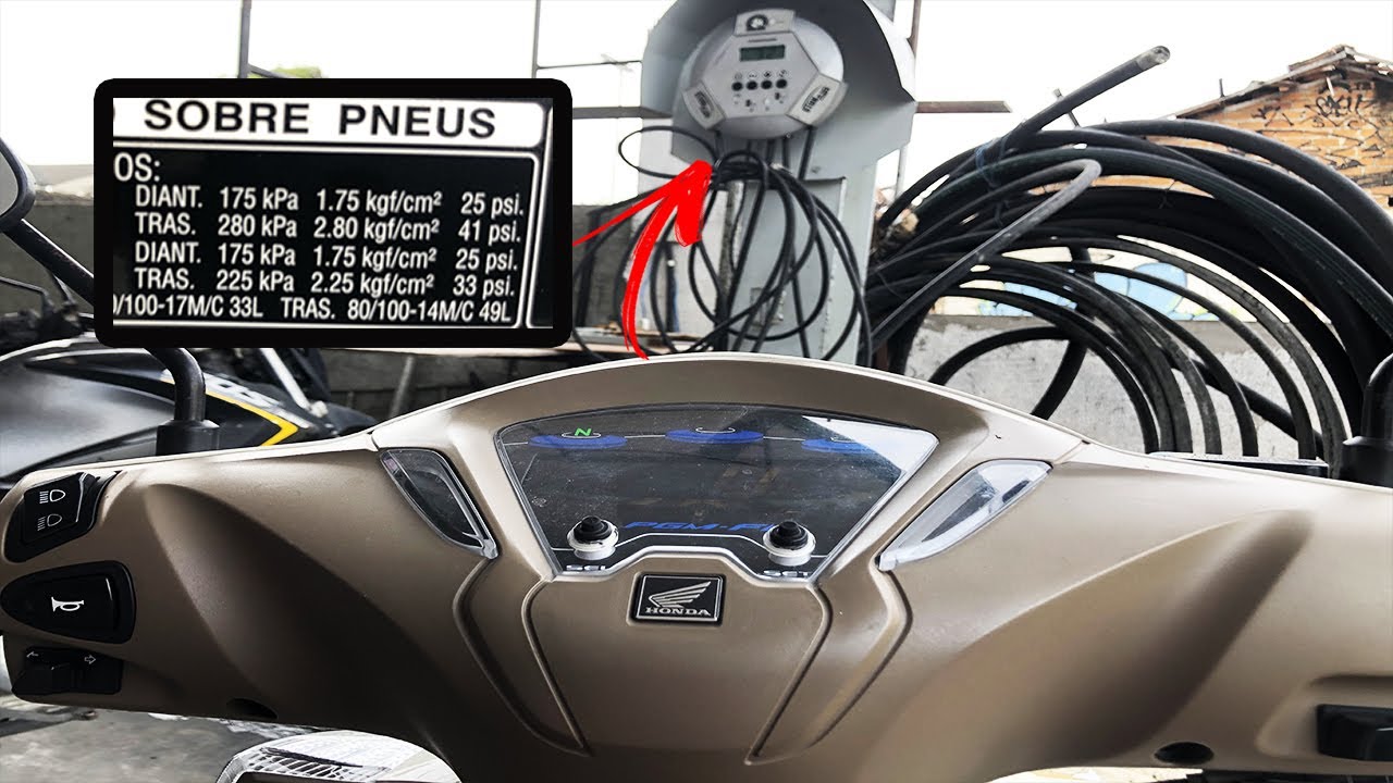 BIZ 125 CALIBRAGEM CORRETAS DOS PNEUS