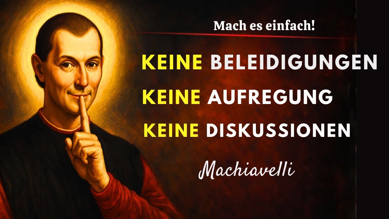 Wie du deine Emotionen nach Machiavelli kontrollierst – Lass dich nie wieder von anderen provozieren