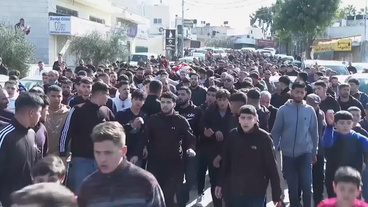 Funeral for Palestinian-US teenager killed in West Bank