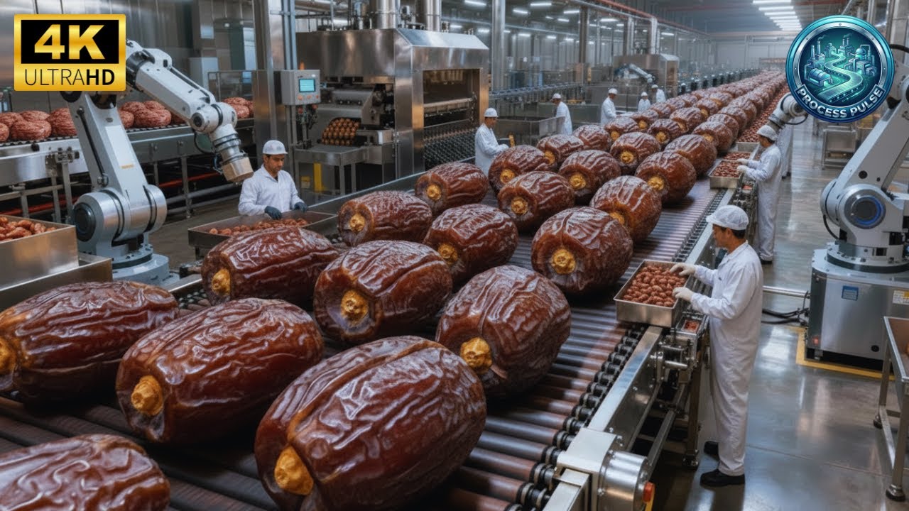 Inside a Modern Date Processing Plant: From Raw Dates to Thick Golden Date Syrup (Full Process)