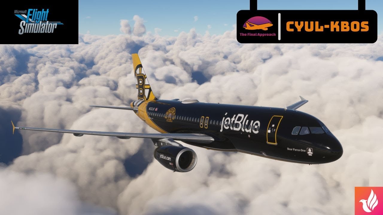 Microsoft Flight Simulator 2020 | Montréal–Trudeau (CYUL) - (KBOS) Boston Logan | Fenix A320 |