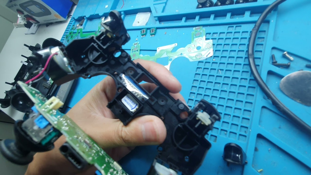 Controle PS4 falhando ou não funciona, troca da manta de contato