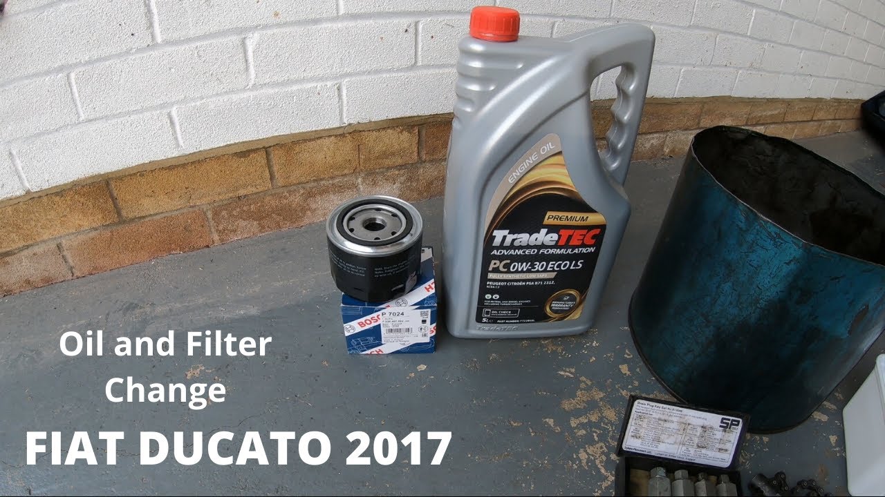 Fiat Ducato 2017...Oil & Filter Change...IH Motorhome