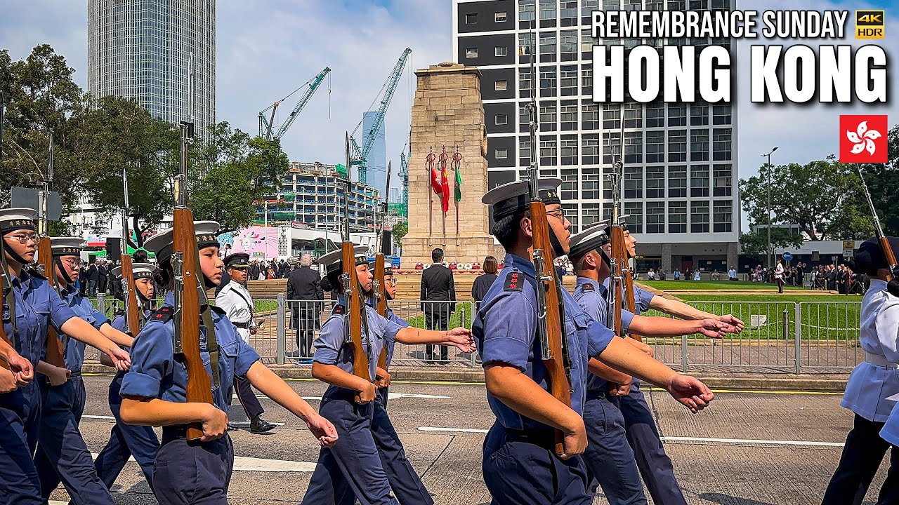Hong Kong — Remembrance Day 2025【4K HDR】| The Cenotaph