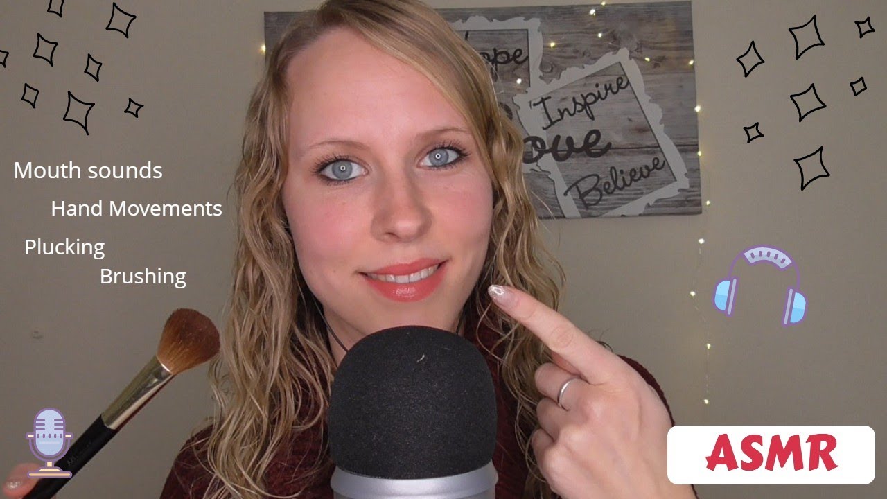 ASMR Mouth Sounds 😴👄(Hand Movements, Plucking, Brushing, Nederlands)