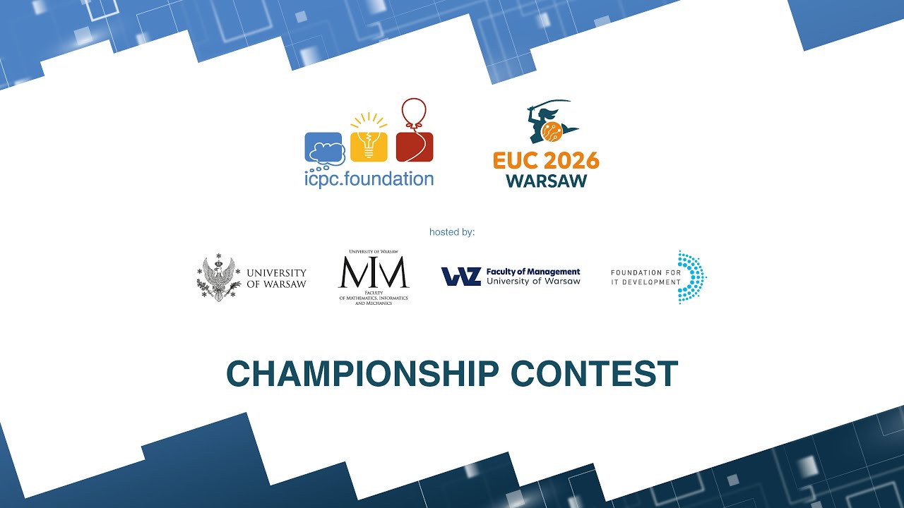 Championship Contest EUC 2026 Warsaw, Poland