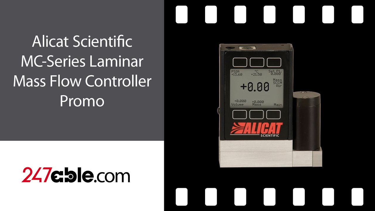 Alicat Scientific MC-Series Laminar Mass Flow Controller Promo