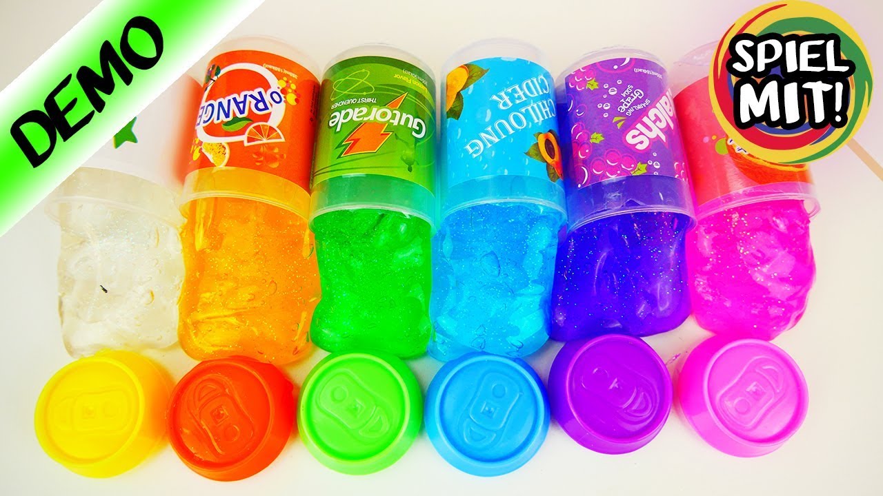 GLIBBER KRISTALL SCHLEIM! Crystal Slime aus kleinen Trinkdosen - Kaan testet 6 Sorten! Fanta-Slime?