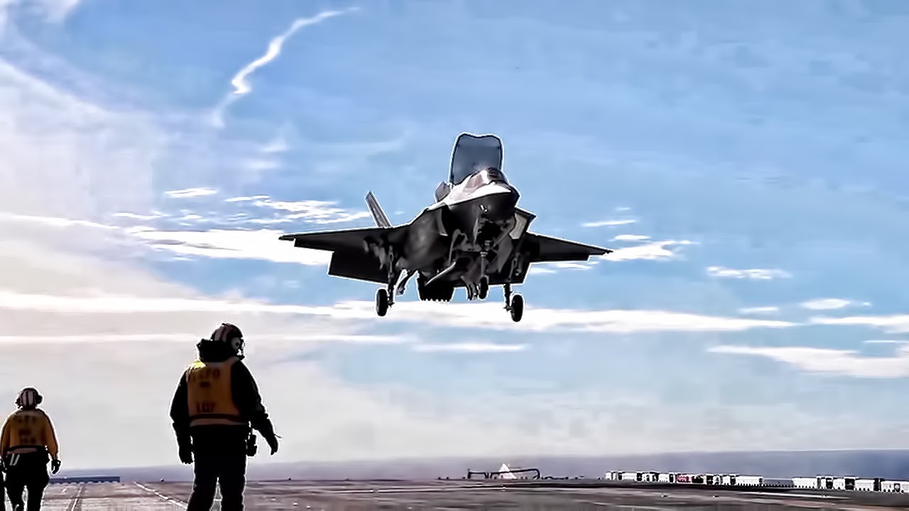 1st Time F-35B Strike Fighters Operate On USS Tripoli