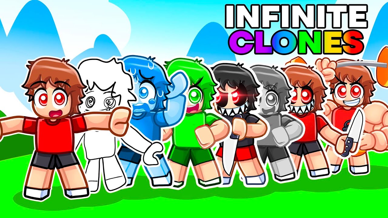 Roblox INFINITE CLONES с моими безумными фанатками...