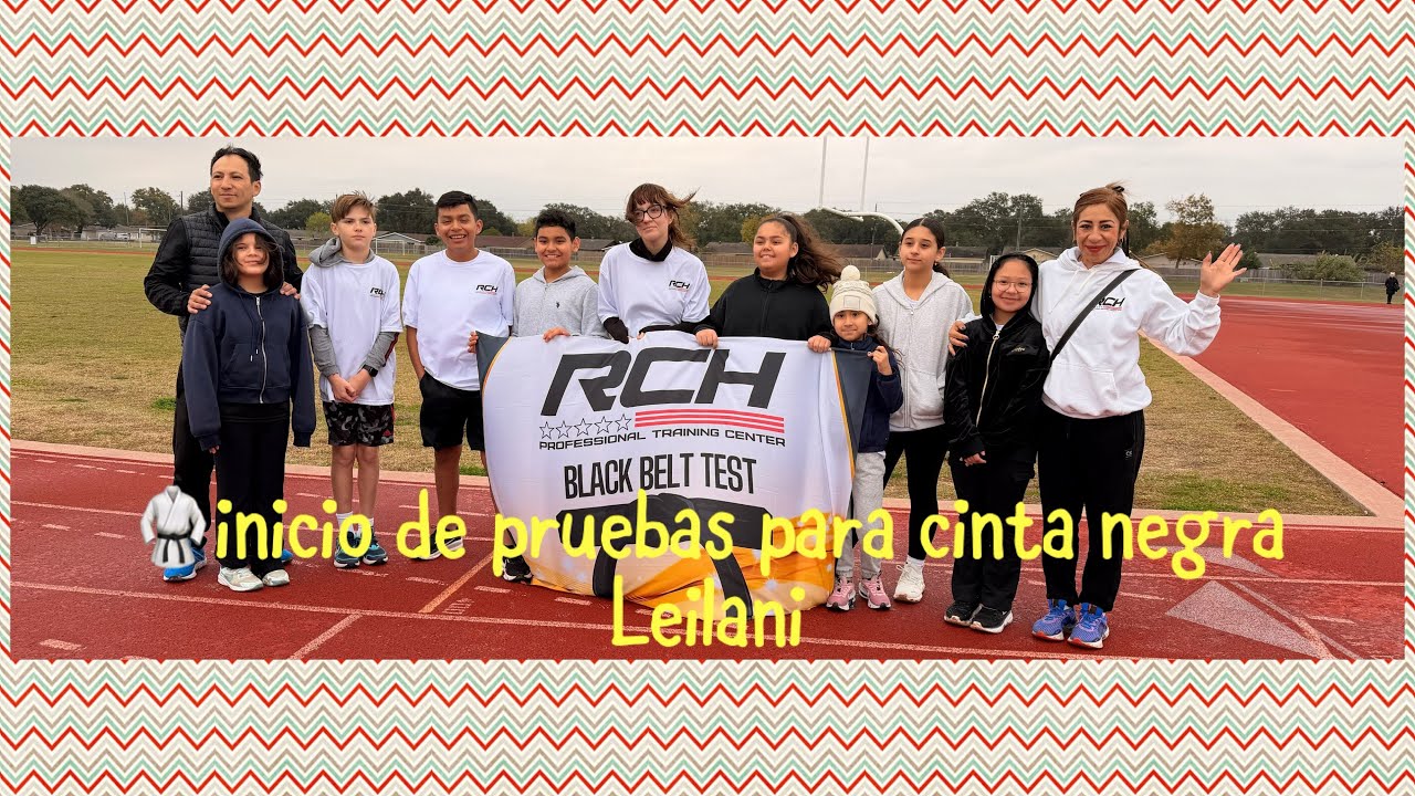 Ahora iniciaron las pruebas para cinta negra de Leilani 🥋🥋 