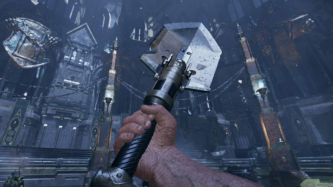 Brute-Brainer Mk V Latrine Shovel Weapon Showcase - Darktide