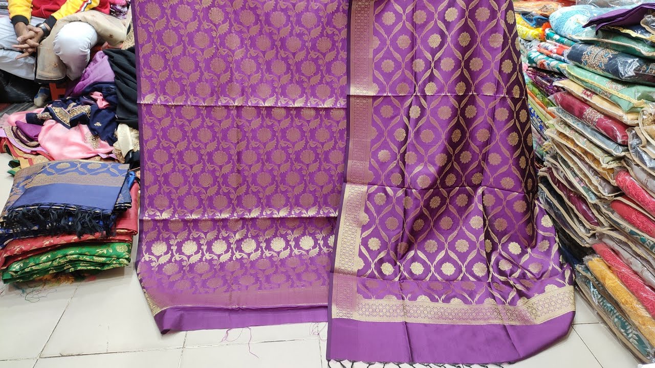 অরিজিনাল কাতান বেনারস থ্রি পিস,।। Buy Original Katan BanaRos Three Piece
