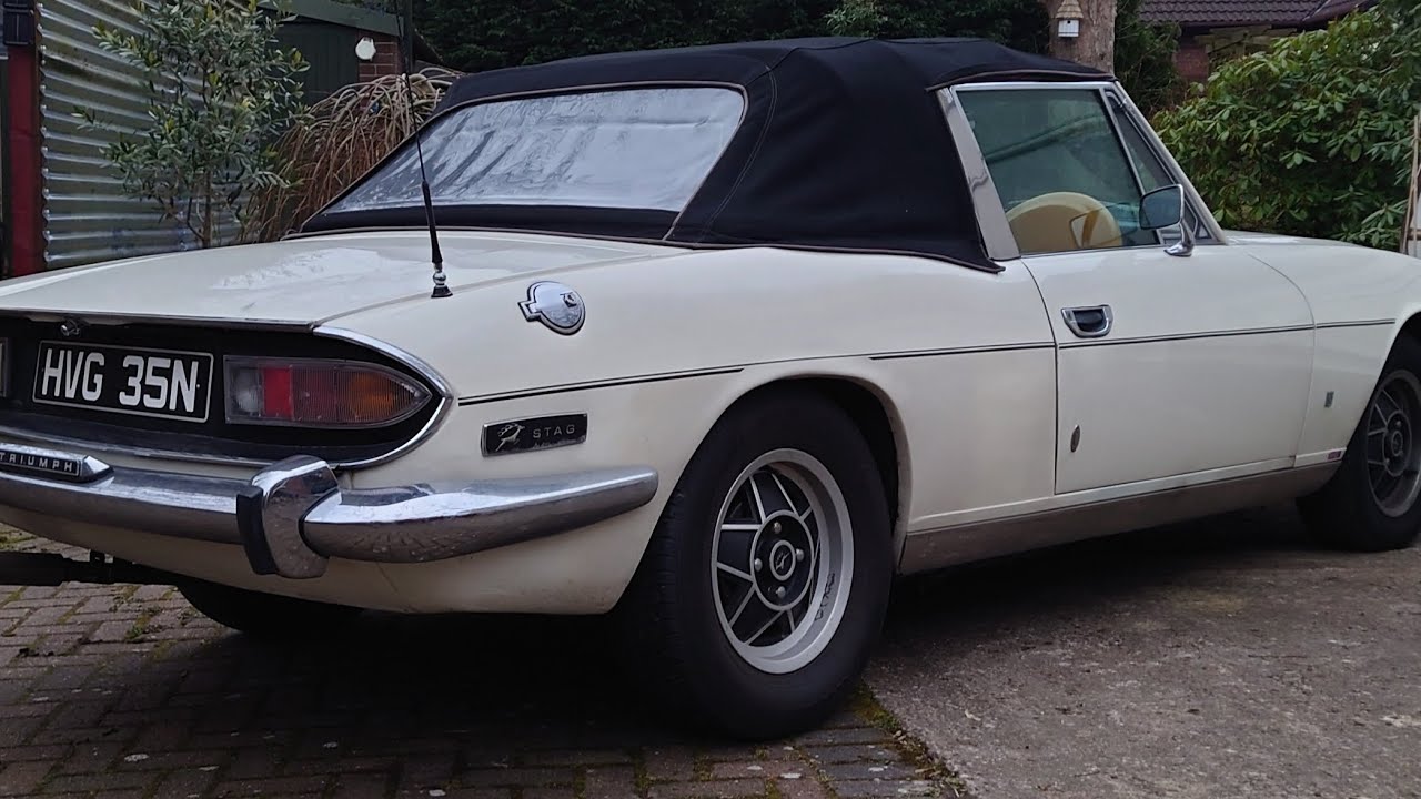 Triumph Stag local club breakfast meet Chapel Derbyshire