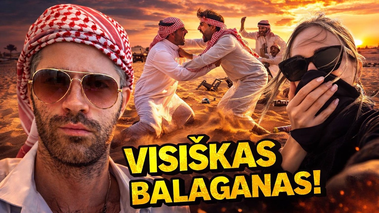 Dubajaus dykumoje – BALAGANAS!